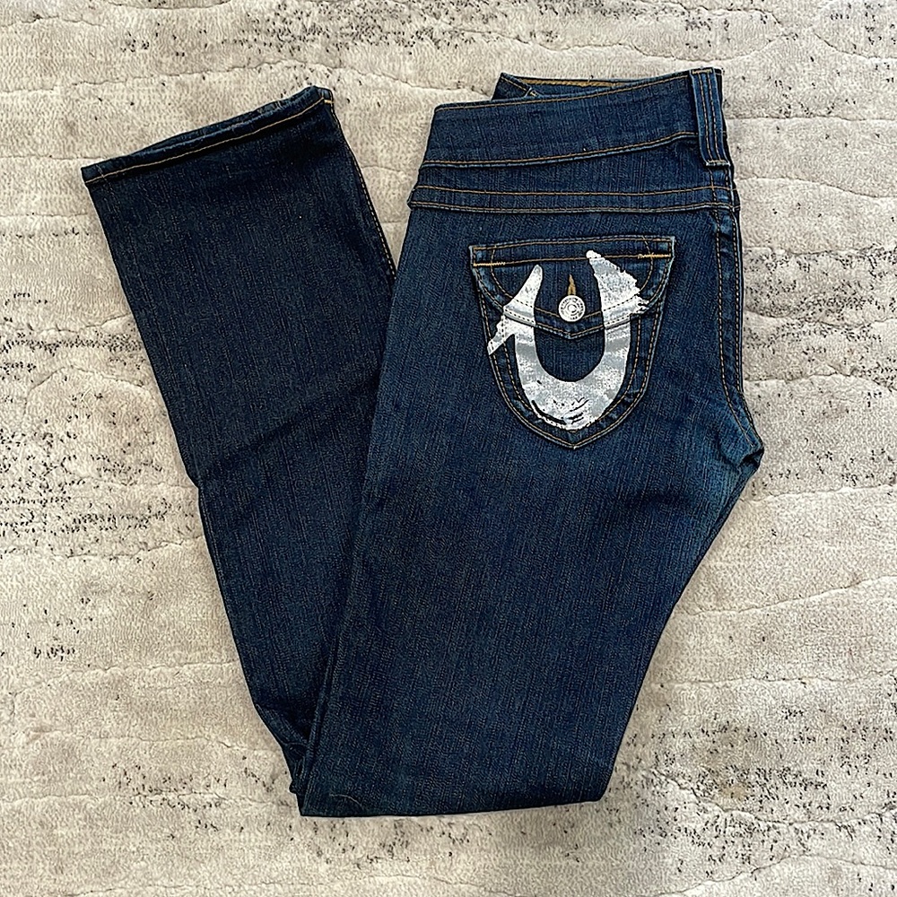 True Religion low rise skinny jeans size 28